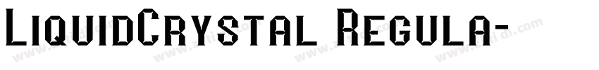 LiquidCrystal Regula字体转换
